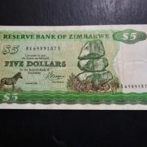 5 Dollar 1983 Zimbaewe