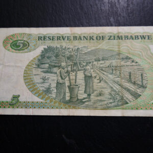 5 Dollar 1983 Zimbaewe - Image 2