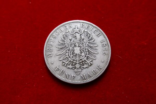 5 mark 1875 Louis II Bavaria Germany