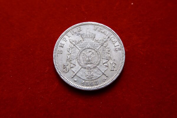 5 francs 1868 BB Napoleon III France